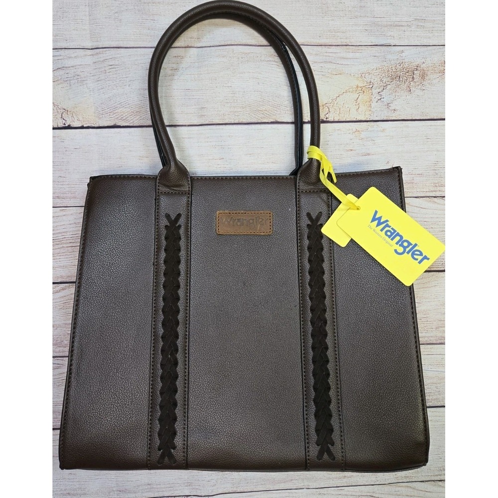 Wrangler Brown Tote Bag Western Purse Boho Top Handle Satchel Montana West‎